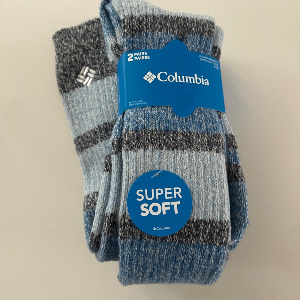 Columbia women’s knee high socks (2 pairs)